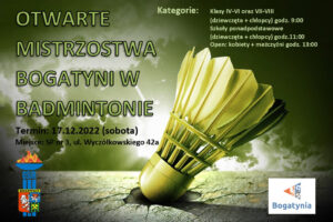 Read more about the article Otwarte Mistrzostwa Miasta i Gminy Bogatynia w Badmintonie
