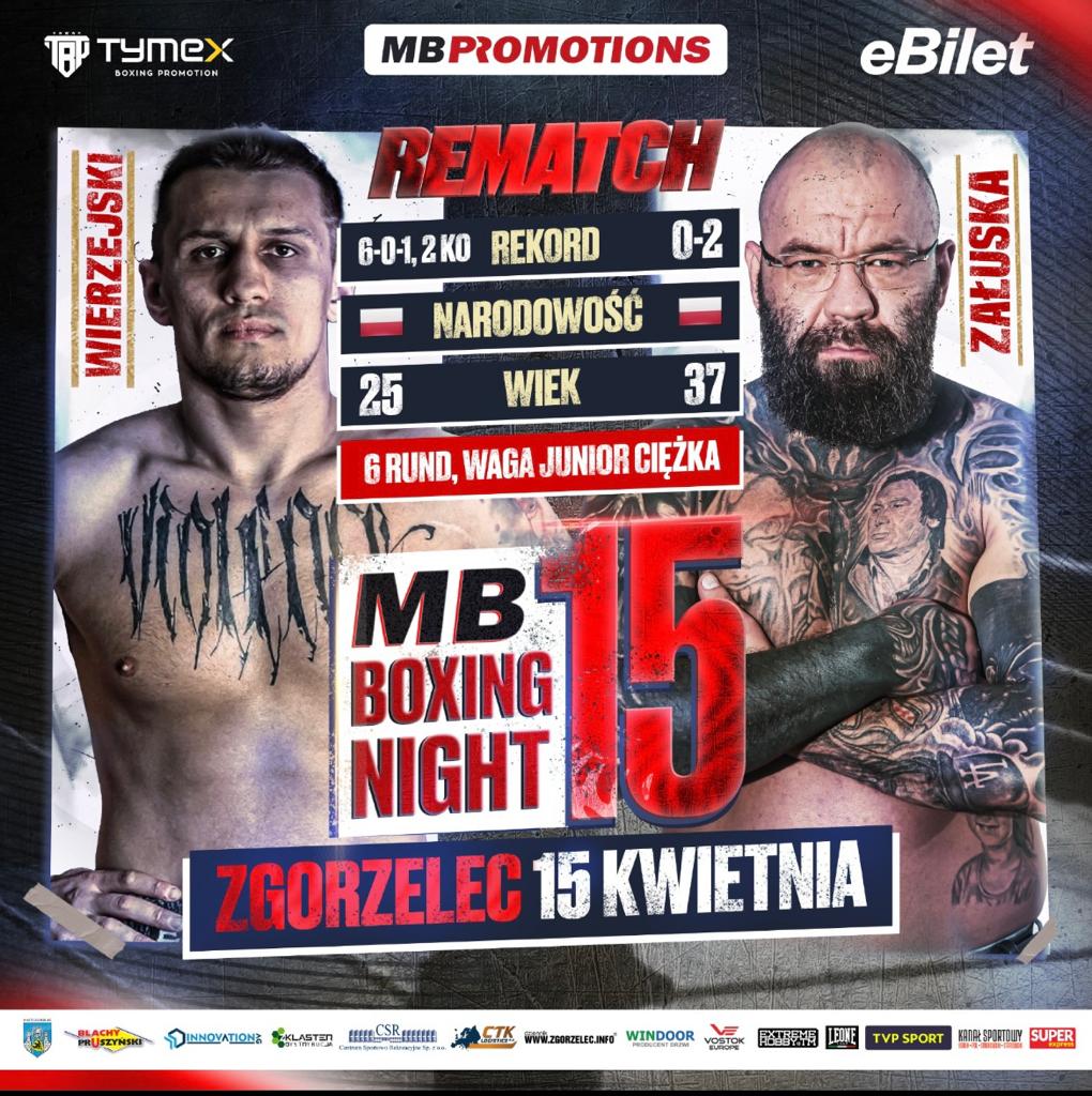 Read more about the article MB Boxing Night 15: Wierzbicki poznał rywala!