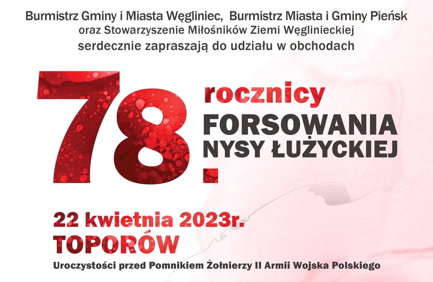You are currently viewing 78 rocznica forsowania Nysy Łużyckiej – XIII Rowerowy Rajd Pamięci Toporów 1945-2023