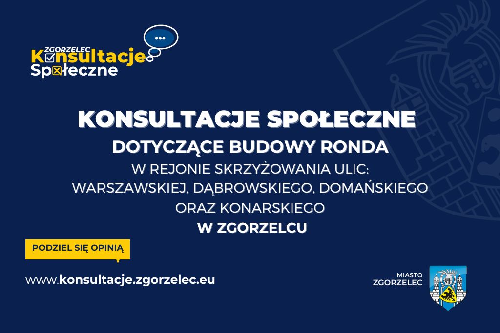 You are currently viewing Konsultacje społeczne w sprawie budowy ronda w rejonie skrzyżowania ulic Warszawskiej, Dąbrowskiego, Domańskiego i Konarskiego
