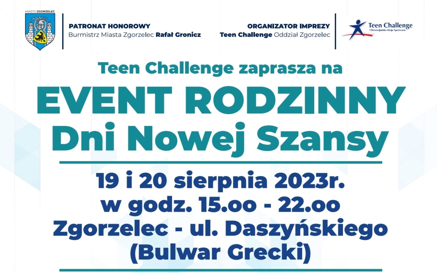 You are currently viewing Teen Challenge Zgorzelec zaprasza