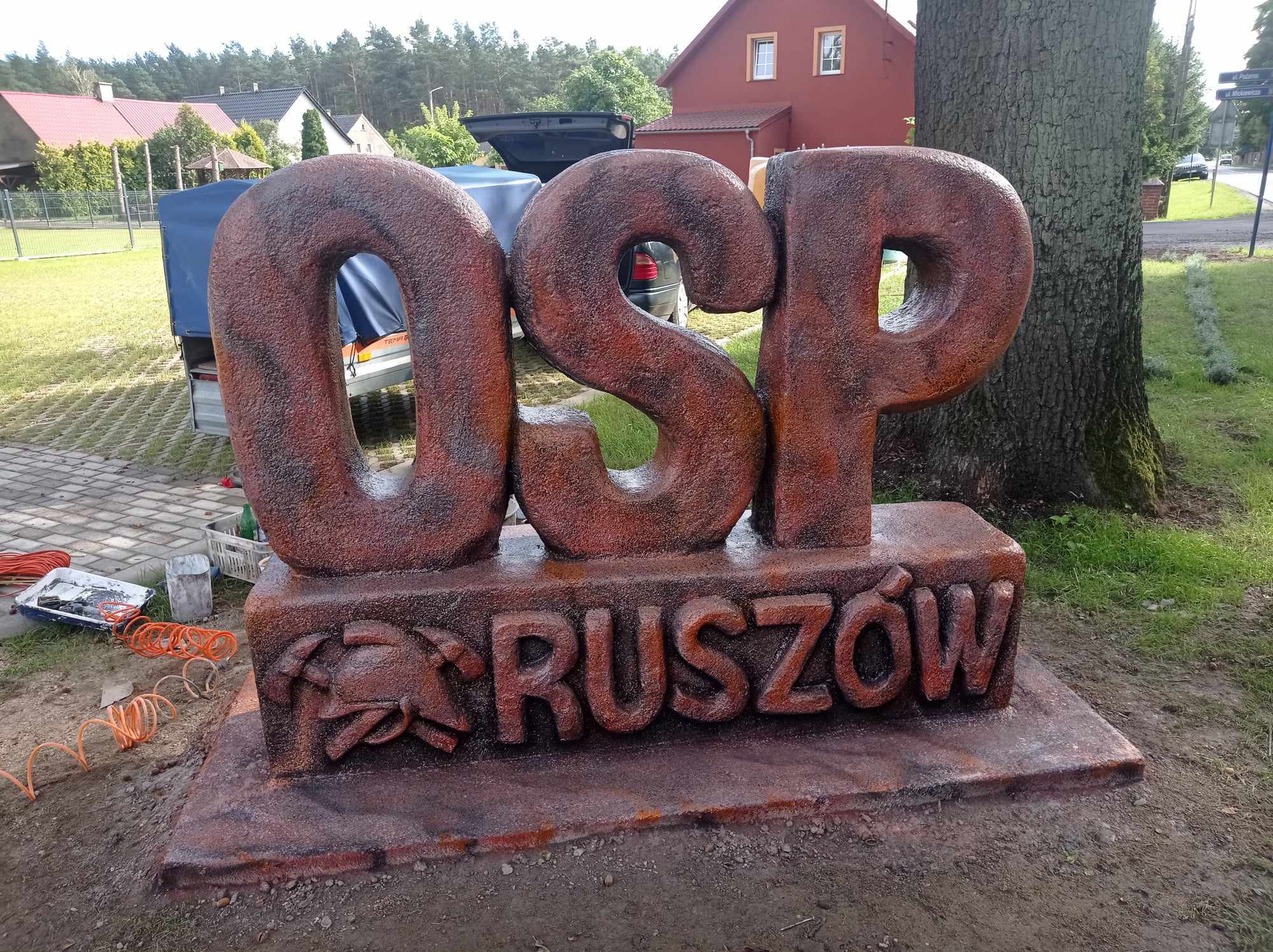 You are currently viewing OSP Ruszów – zagospodarowanie terenu przy remizie