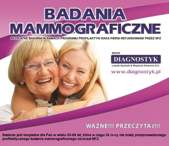 You are currently viewing BOGATYNIA – Bezpłatne badania mammograficzne