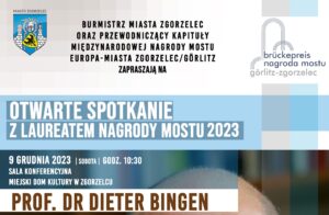 Read more about the article Otwarte spotkanie z laureatem Nagrody Mostu – prof. dr Dieterem Bingenem
