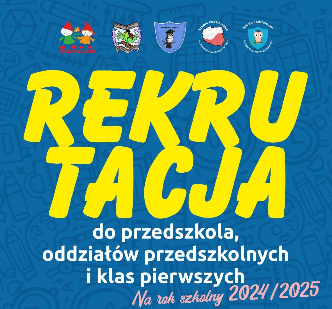 You are currently viewing Ruszyła rekrutacja do gminnych placówek oświatowych na rok szkolny 2024/2025