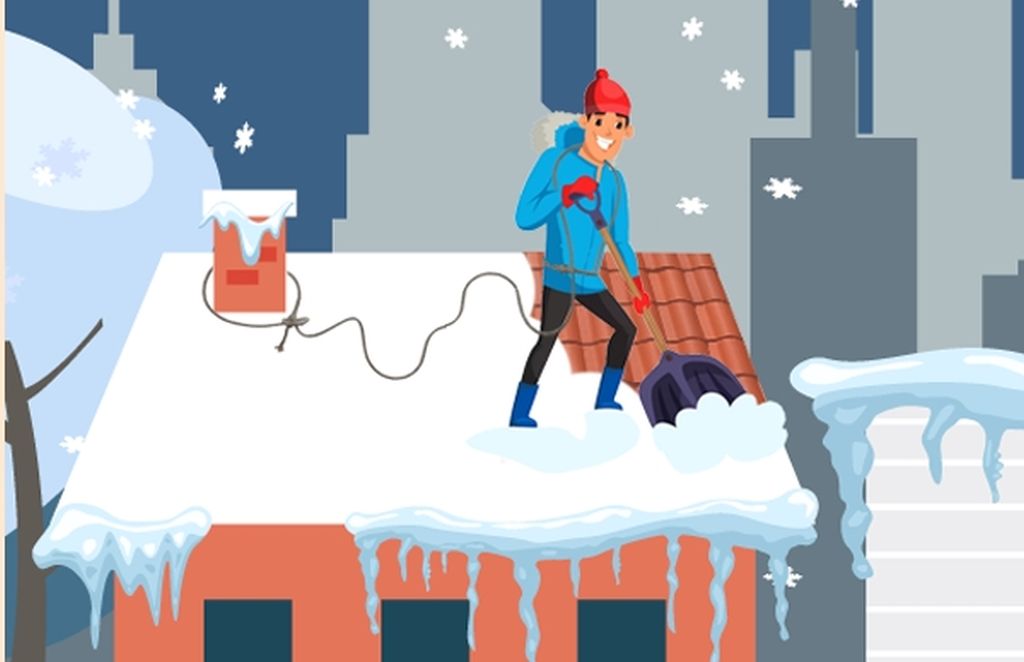 Read more about the article Uważaj na śnieg zalegający na dachach i zwisające sople
